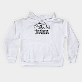 Baseball Nana, Sports Gift Kids Hoodie